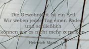 Heinrich Mann, Gewohnheit...